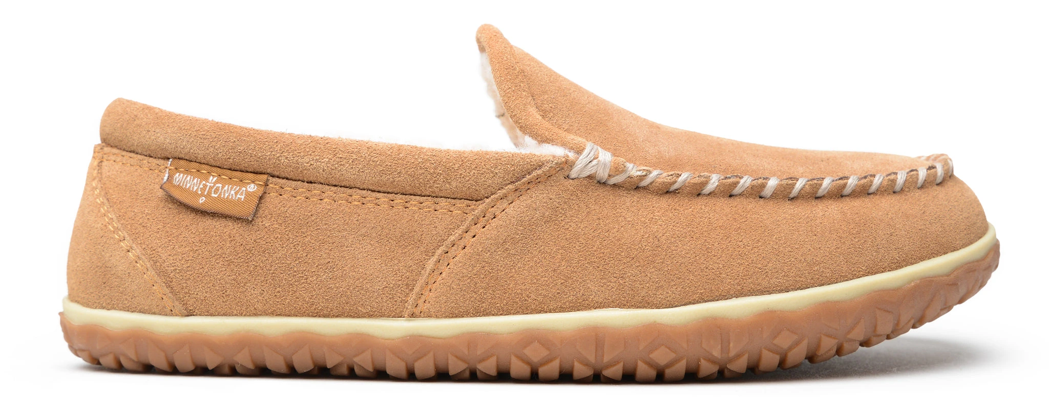 Minnetonka Moccasin Co 'Minnetonka' Men's Tilden Pile Lined Moc Slipper - Cinnamon 4 Minnetonka Moccasin Co 'Minnetonka' Men's Tilden Pile Lined Moc Slipper - Cinnamon - Image 2