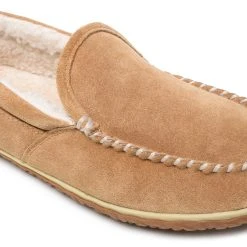 Minnetonka Moccasin Co 'Minnetonka' Men's Tilden Pile Lined Moc Slipper - Cinnamon
