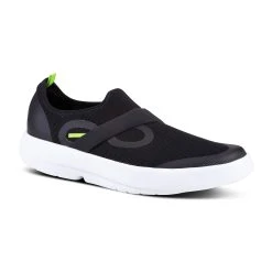 'OOFOS' Men's OOmg Mesh Low Slip On - White / Black -cowboy shop 5080WHTBLK 1024x1024@2x
