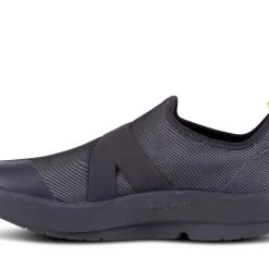 'OOFOS' Men's OOmg Fiber Low Slip On - Black / Gray -cowboy shop 5180FIBRE shot4 1024x1024@2x
