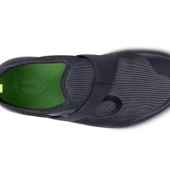 'OOFOS' Men's OOmg Fiber Low Slip On - Black / Gray -cowboy shop 5180FIBRE shot6 1024x1024@2x