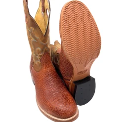 'Boulet' Men's 12" Western Round Toe - Utta Whisky / Grizzly Tan -cowboy shop 63275 1024x1024@2x