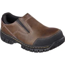 'Skechers' Men's Hartan Steel Toe Slip On - Dark Brown -cowboy shop 63e11b40 3176 420f ae4a e97ca16284e4.ecf3369a2b68581a104a76e4f2d5f40c 1024x1024@2x
