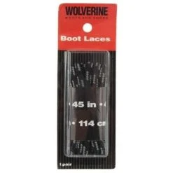 Wolverine World Wide, Inc 'Wolverine' Unisex 45" Boot Laces - Black / Gray