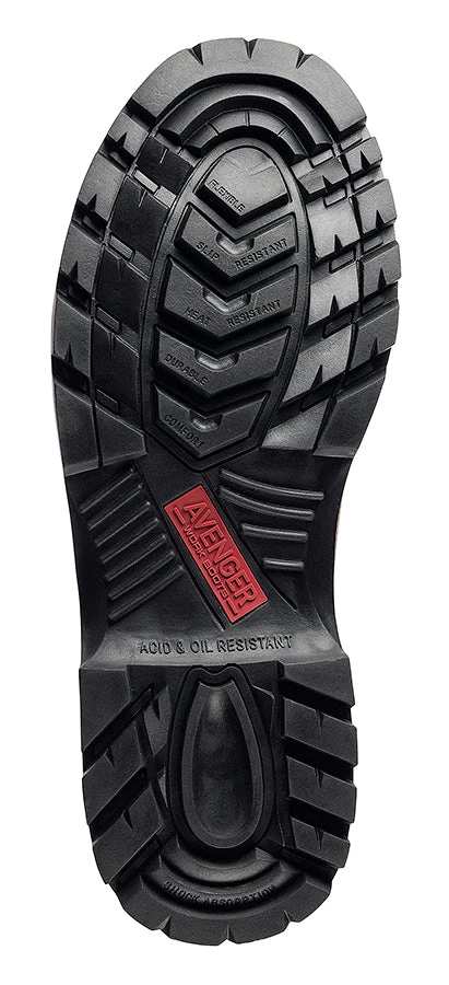 'Avenger' Men's 6" EH Internal Metguard Steel Toe - Black 4 'Avenger' Men's 6" EH Internal Metguard Steel Toe - Black - Image 2