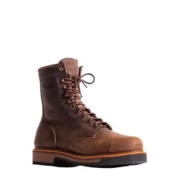 Abilene Boot Co. 'Silverado' Men's 8" Soft Toe - Brown