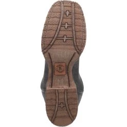 'Laredo' Men's Isaac Western Square Toe - Black / Distressed Maroon -cowboy shop 7965 7 1024x1024@2x