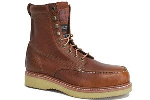 'Work Zone' Men's 8" Moc Wedge Soft Toe - Brown 3 'Work Zone' Men's 8" Moc Wedge Soft Toe - Brown