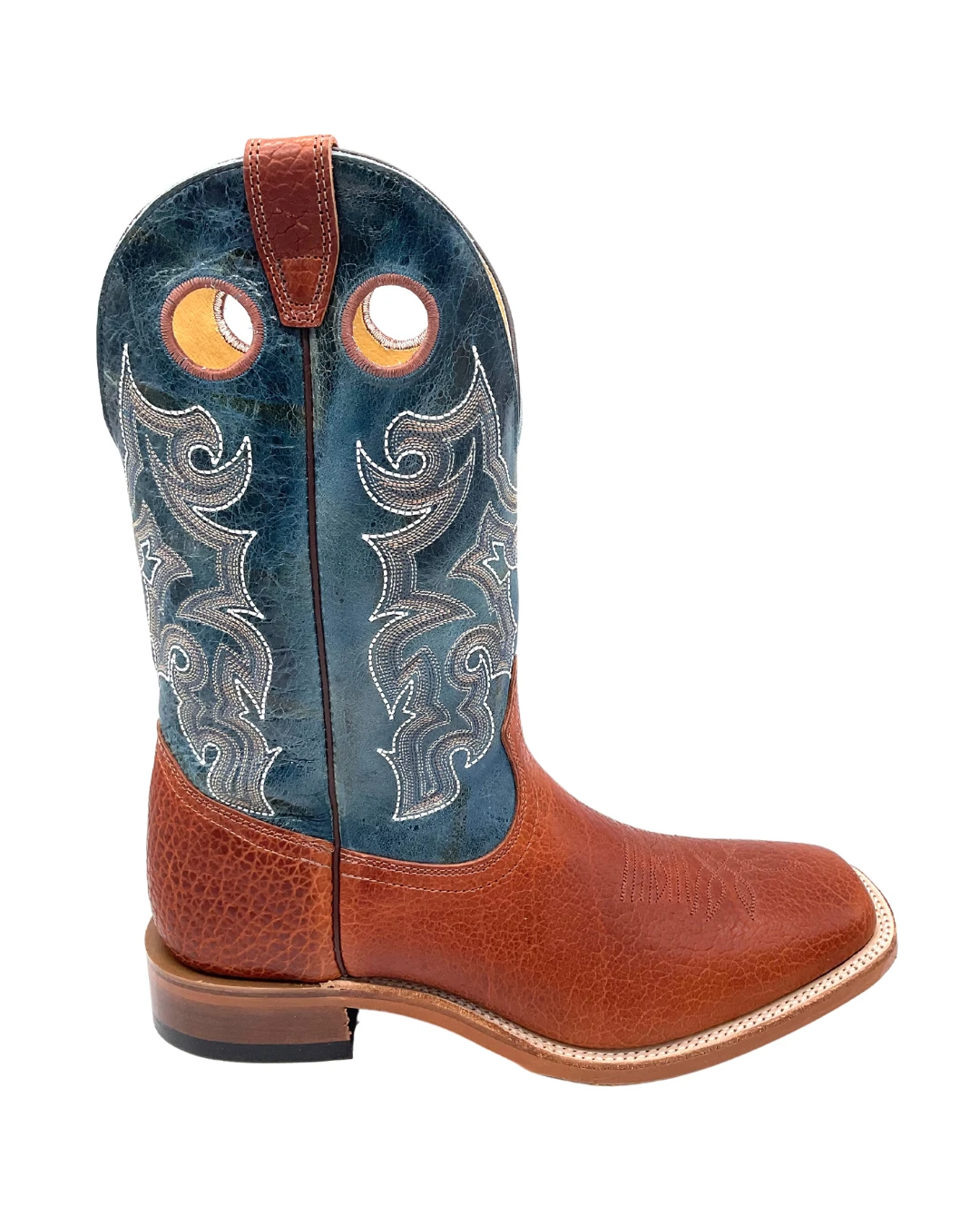 'Boulet' Men's 13" Western Square Toe - Utta Whisky / Puma Turqueza 3 'Boulet' Men's 13" Western Square Toe - Utta Whisky / Puma Turqueza