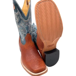 'Boulet' Men's 13" Western Square Toe - Utta Whisky / Puma Turqueza 10 'Boulet' Men's 13" Western Square Toe - Utta Whisky / Puma Turqueza -cowboy shop 92935 1024x1024@2x