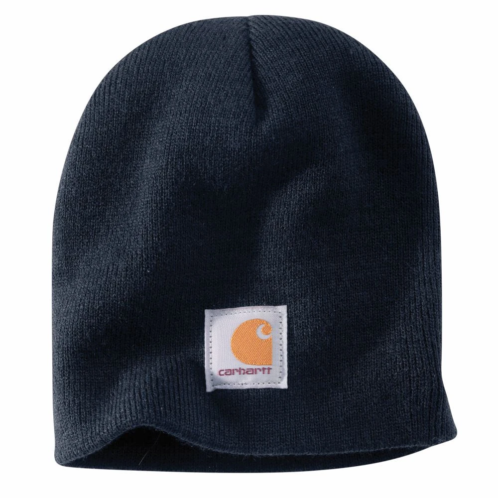 'Carhartt' Men's Acrylic Knit Beanie - Navy 3 'Carhartt' Men's Acrylic Knit Beanie - Navy