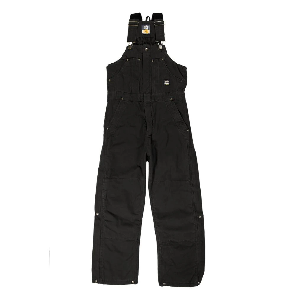 'Berne' Men's Highland Original Washed Insulated Bib Overall - Black 3 'Berne' Men's Highland Original Washed Insulated Bib Overall - Black