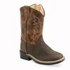 'Old West' Toddler Broad Square Toe - Brown / Tan -cowboy shop BSI1955 1024x1024@2x