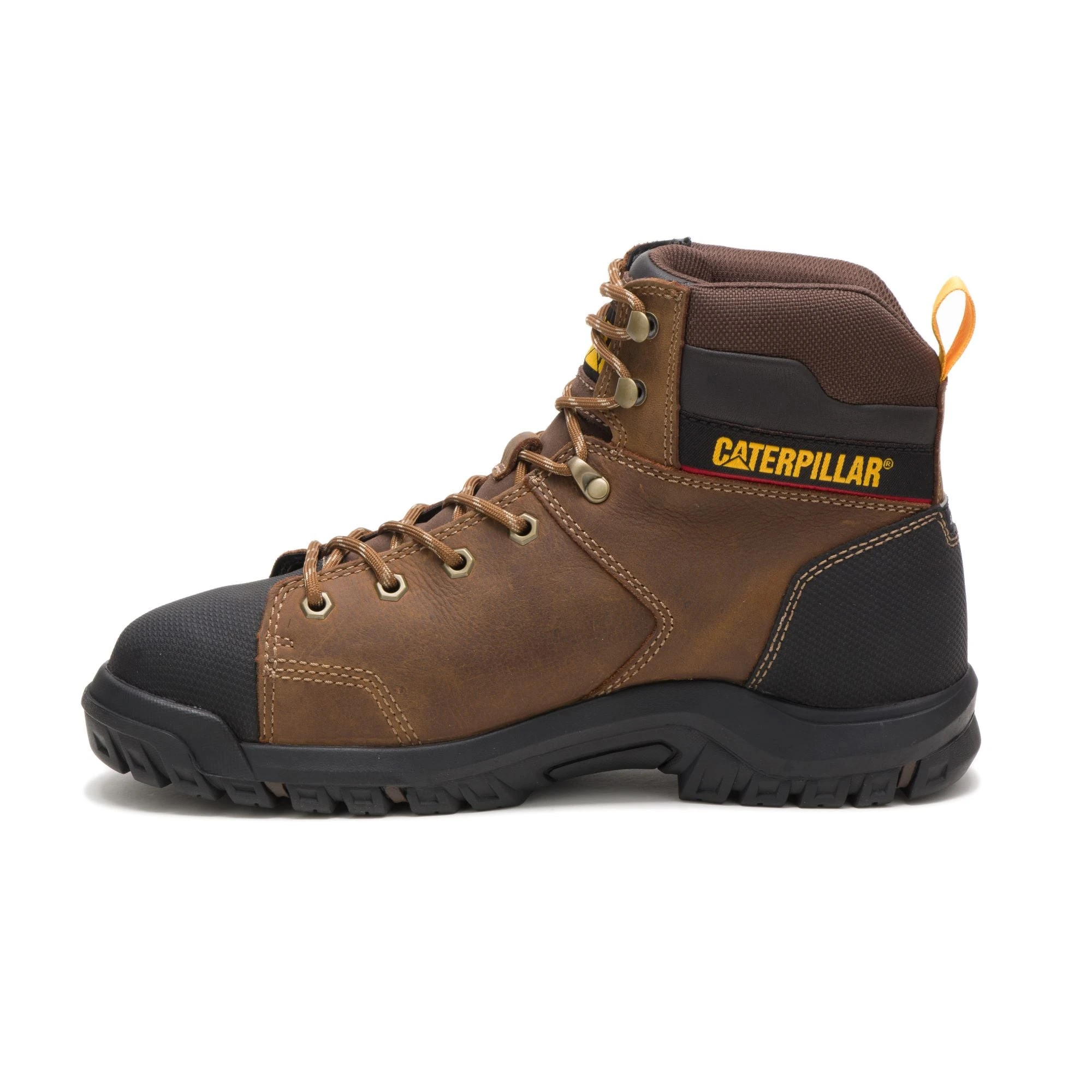 'Caterpillar' Men's 6" Wellspring WP, Met Guard, EH, Steel Toe - Brown / Black 4 'Caterpillar' Men's 6" Wellspring WP, Met Guard, EH, Steel Toe - Brown / Black - Image 2