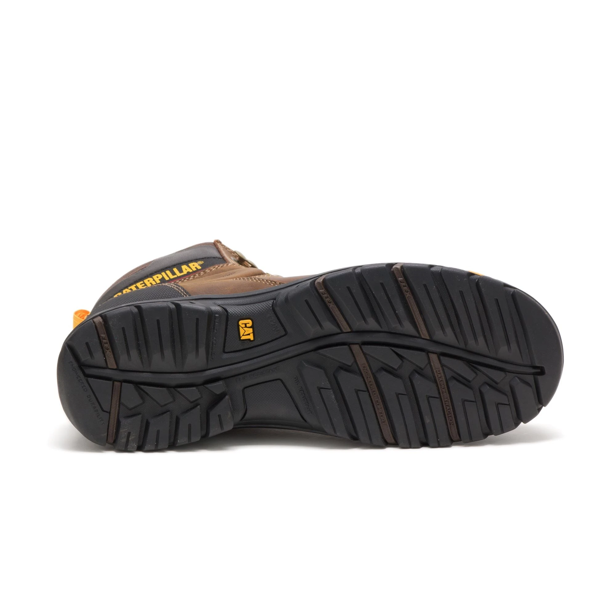 'Caterpillar' Men's 6" Wellspring WP, Met Guard, EH, Steel Toe - Brown / Black 7 'Caterpillar' Men's 6" Wellspring WP, Met Guard, EH, Steel Toe - Brown / Black - Image 5