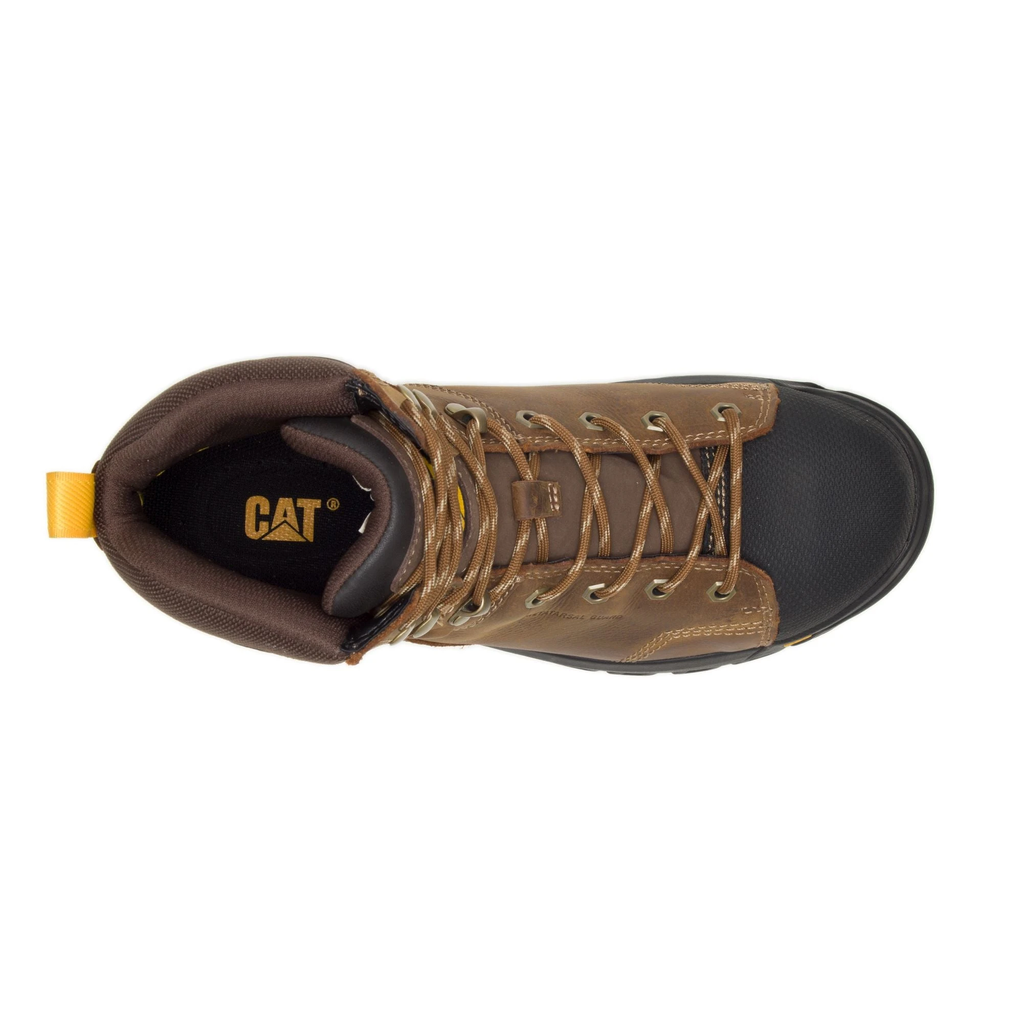 'Caterpillar' Men's 6" Wellspring WP, Met Guard, EH, Steel Toe - Brown / Black 6 'Caterpillar' Men's 6" Wellspring WP, Met Guard, EH, Steel Toe - Brown / Black - Image 4