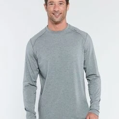 TASC Performance 'TASC' Men's Carrollton Bamboo Tee - Heather Grey