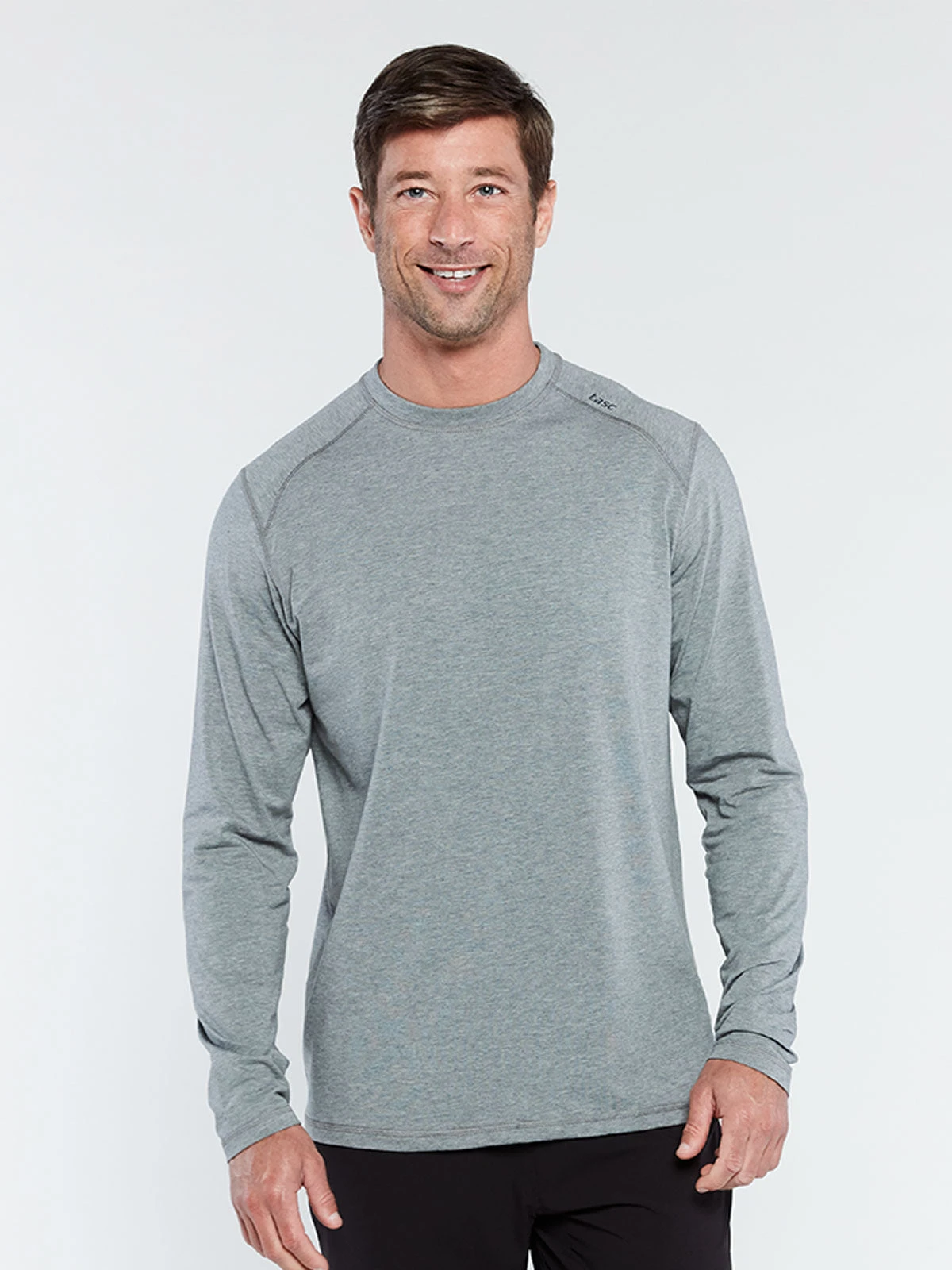 TASC Performance 'TASC' Men's Carrollton Bamboo Tee - Heather Grey 3 TASC Performance 'TASC' Men's Carrollton Bamboo Tee - Heather Grey