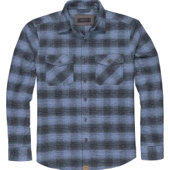 'Dakota Grizzly' Men's Briggs Flannel Button Down - Wave