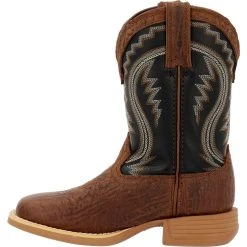 'Durango' Youth Lil' Rebel Pro Western Square Toe - Acorn / Black Onyx -cowboy shop DBT0237Y instep profile 1024x1024@2x