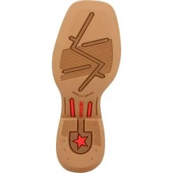 'Durango' Youth Lil' Rebel Pro Western Square Toe - Acorn / Black Onyx -cowboy shop DBT0237Y outsole 1024x1024@2x