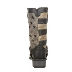 'Durango" Men's 12" Faded Flag Harness Square Toe - BLACK FADED FLAG -cowboy shop DDB0141 back 1024x1024@2x