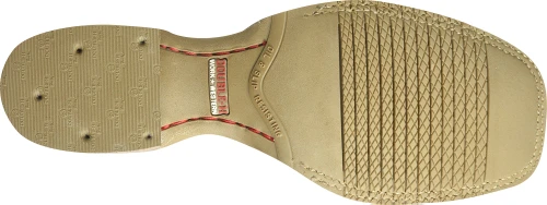 'Double H' Men's 12" Clifton Western Square Toe Roper - Buckskin / Red 5 'Double H' Men's 12" Clifton Western Square Toe Roper - Buckskin / Red - Image 3