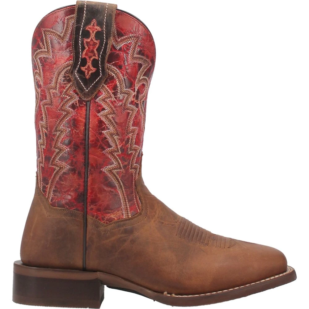 Dan Post Boot Co 'Dan Post' Men's 11" Killeen Western Square Toe - Tan / Red 3 Dan Post Boot Co 'Dan Post' Men's 11" Killeen Western Square Toe - Tan / Red