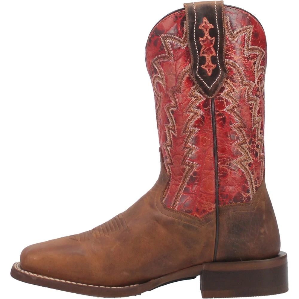 Dan Post Boot Co 'Dan Post' Men's 11" Killeen Western Square Toe - Tan / Red 12 Dan Post Boot Co 'Dan Post' Men's 11" Killeen Western Square Toe - Tan / Red - Image 10