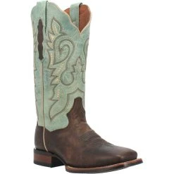 Dan Post Boot Co 'Dan Post' Women's 13" Malani Square Toe - Chocolate / Mint 14 Dan Post Boot Co 'Dan Post' Women's 13" Malani Square Toe - Chocolate / Mint -cowboy shop DP4892 1 1024x1024@2x