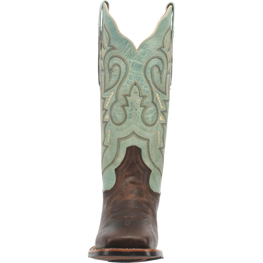 Dan Post Boot Co 'Dan Post' Women's 13" Malani Square Toe - Chocolate / Mint 6 Dan Post Boot Co 'Dan Post' Women's 13" Malani Square Toe - Chocolate / Mint - Image 4