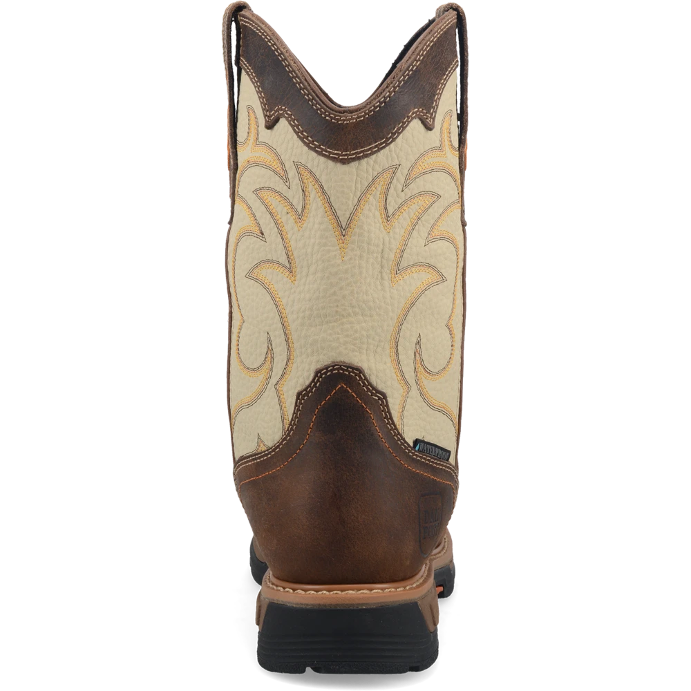 Dan Post Boot Co 'Dan Post' Men's 11" Storm Tide EH WP Western Square Toe - Bone / Brown 8 Dan Post Boot Co 'Dan Post' Men's 11" Storm Tide EH WP Western Square Toe - Bone / Brown - Image 6