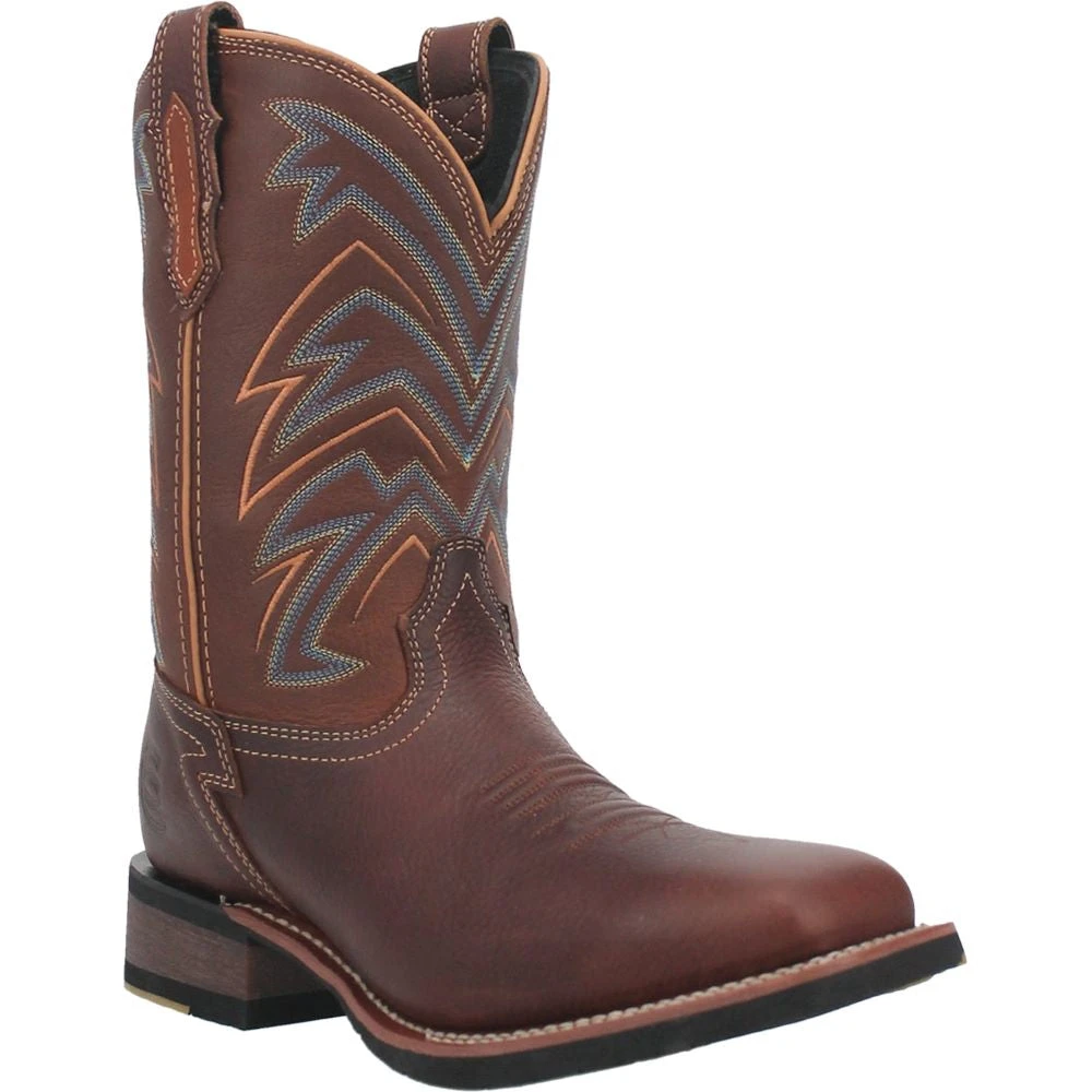 Dan Post Boot Co 'Dan Post' Men's 11" Arrowhead Western Square Toe - Chocolate 9 Dan Post Boot Co 'Dan Post' Men's 11" Arrowhead Western Square Toe - Chocolate - Image 7