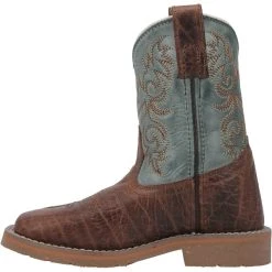 Dan Post Boot Co 'Dan Post' Children's 8" Lil' Bisbee Western Square Toe - Brown / Blue 15 Dan Post Boot Co 'Dan Post' Children's 8" Lil' Bisbee Western Square Toe - Brown / Blue -cowboy shop DPC2918 3 1024x1024@2x
