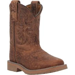 Dan Post Boot Co 'Dan Post' Children's 8" Durant Jr. Western Square Toe - Rust Brown (Sizes 8.5C-3Y) -cowboy shop DPC2926 1 1024x1024@2x