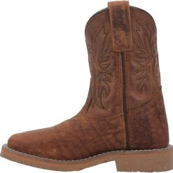 Dan Post Boot Co 'Dan Post' Children's 8" Durant Jr. Western Square Toe - Rust Brown (Sizes 8.5C-3Y) -cowboy shop DPC2926 3 1024x1024@2x