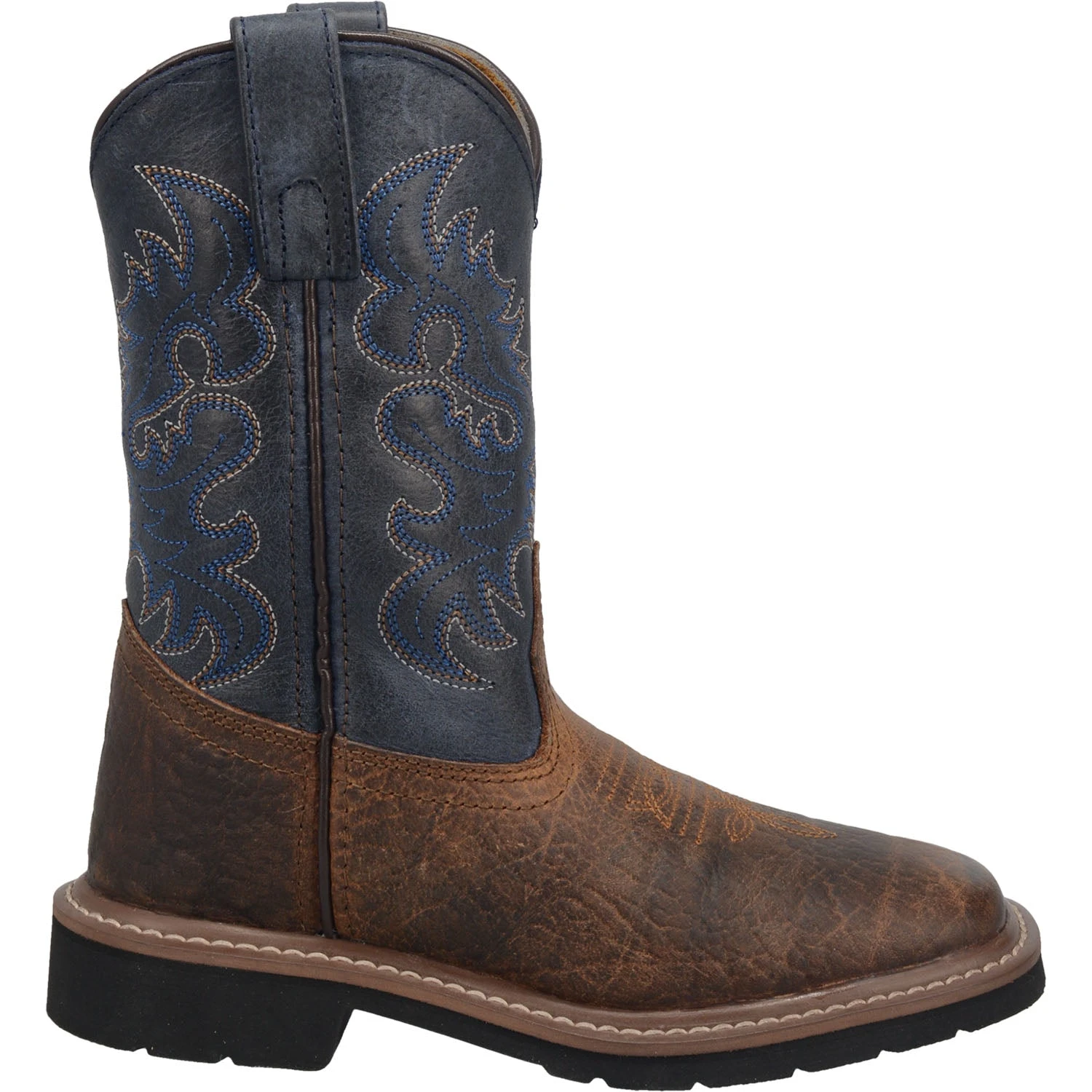 Dan Post Boot Co 'Dan Post' Kids' 8" Brantley Western - Brown / Blue (Sizes 8.5C-3Y) 3 Dan Post Boot Co 'Dan Post' Kids' 8" Brantley Western - Brown / Blue (Sizes 8.5C-3Y)