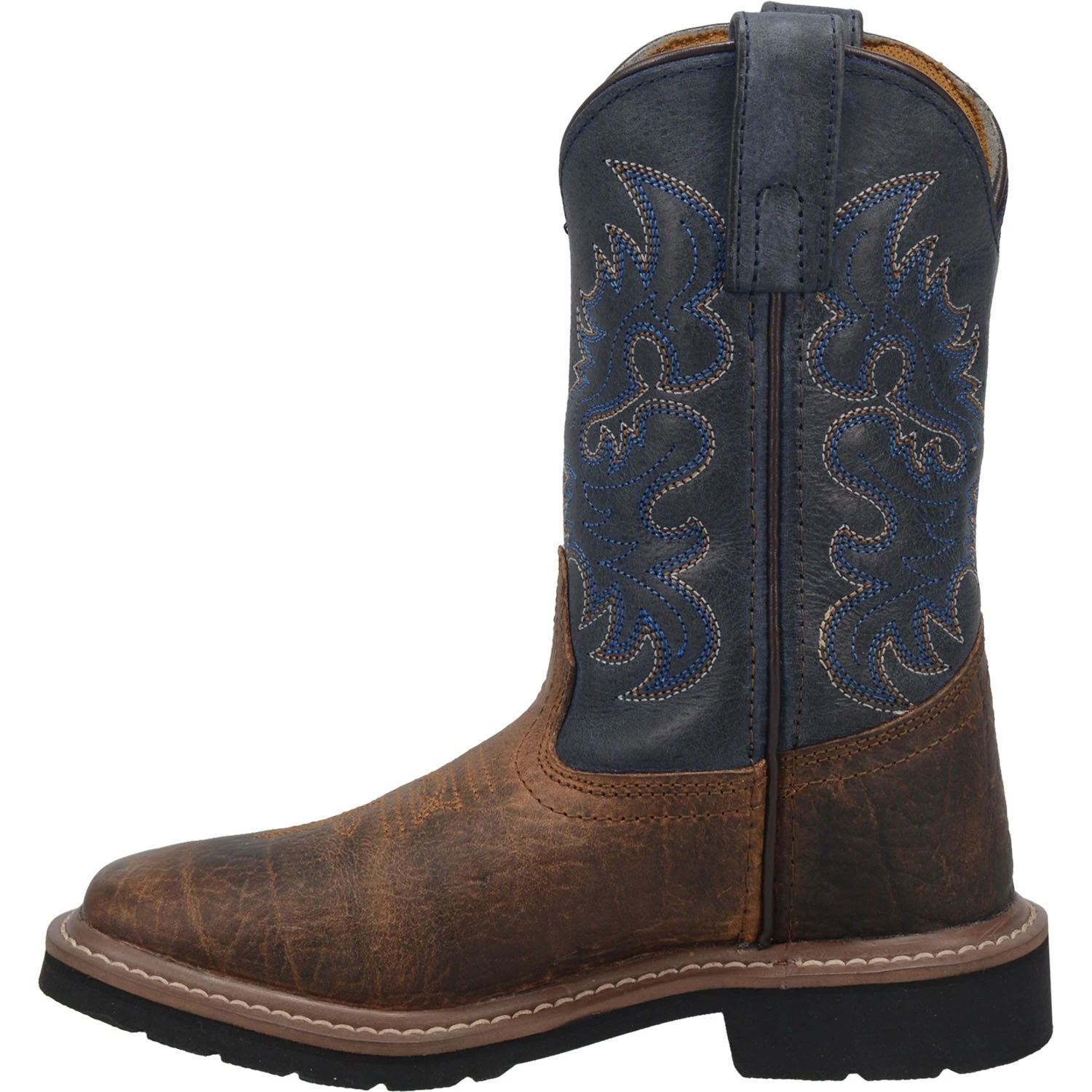 Dan Post Boot Co 'Dan Post' Kids' 8" Brantley Western - Brown / Blue (Sizes 8.5C-3Y) 9 Dan Post Boot Co 'Dan Post' Kids' 8" Brantley Western - Brown / Blue (Sizes 8.5C-3Y) - Image 7