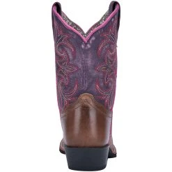 Dan Post Boot Co 'Dan Post' Kids' Majesty Leather Boot - Brown / Purple (Sizes 8.5C-3Y) -cowboy shop DPC2947 4 1024x1024@2x