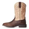 'Ariat' Men's 11" Amos Western Square Toe - Brown / Tan 1 'Ariat' Men's 11" Amos Western Square Toe - Brown / Tan -cowboy shop F20 MNS WEST 10034045 side 1024x1024@2x