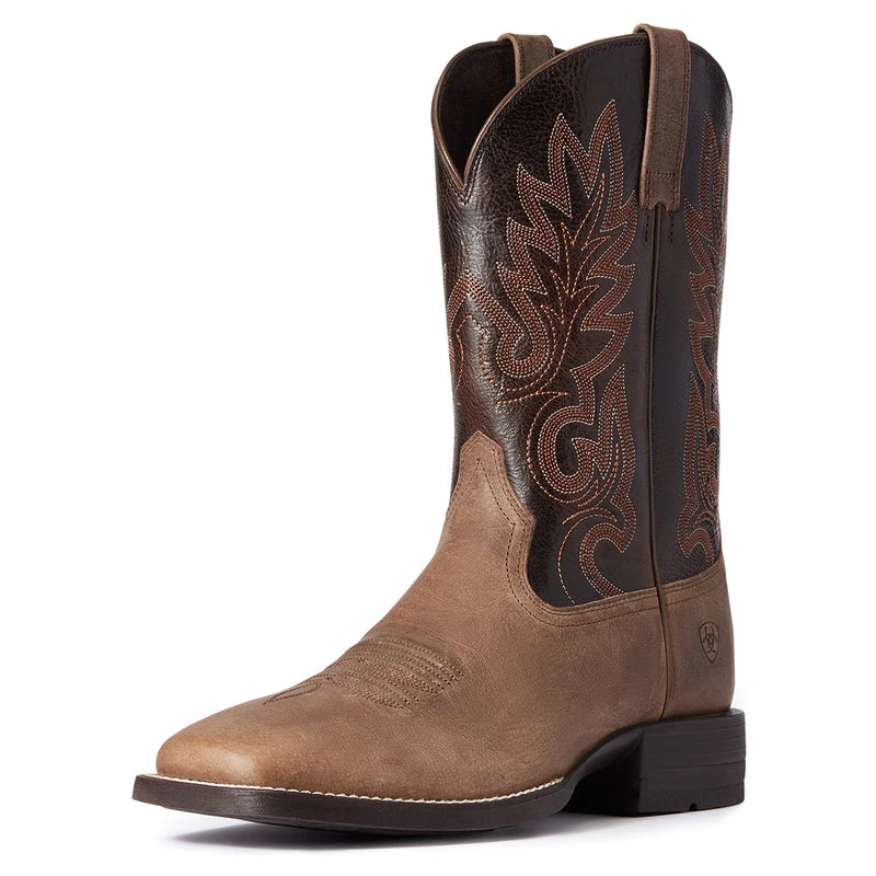 'Ariat' Men's Layton Square Toe - Brown 6 'Ariat' Men's Layton Square Toe - Brown - Image 4