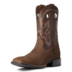'Ariat' Men's Sport Buckout Square Toe - Brown -cowboy shop F21 MNS WEST 10038502 3 4 front 1024x1024@2x