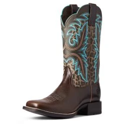 'Ariat' Women's Lonestar Square Toe - Brown 11 'Ariat' Women's Lonestar Square Toe - Brown -cowboy shop F21 WMS WEST 10038276 3 4 front 1024x1024@2x