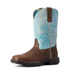 'Ariat' Women's Anthem 2.0 Square Toe - Mahogany / Ombre Blue 11 'Ariat' Women's Anthem 2.0 Square Toe - Mahogany / Ombre Blue -cowboy shop F21 WMS WEST 10038331 3 4 front 1024x1024@2x