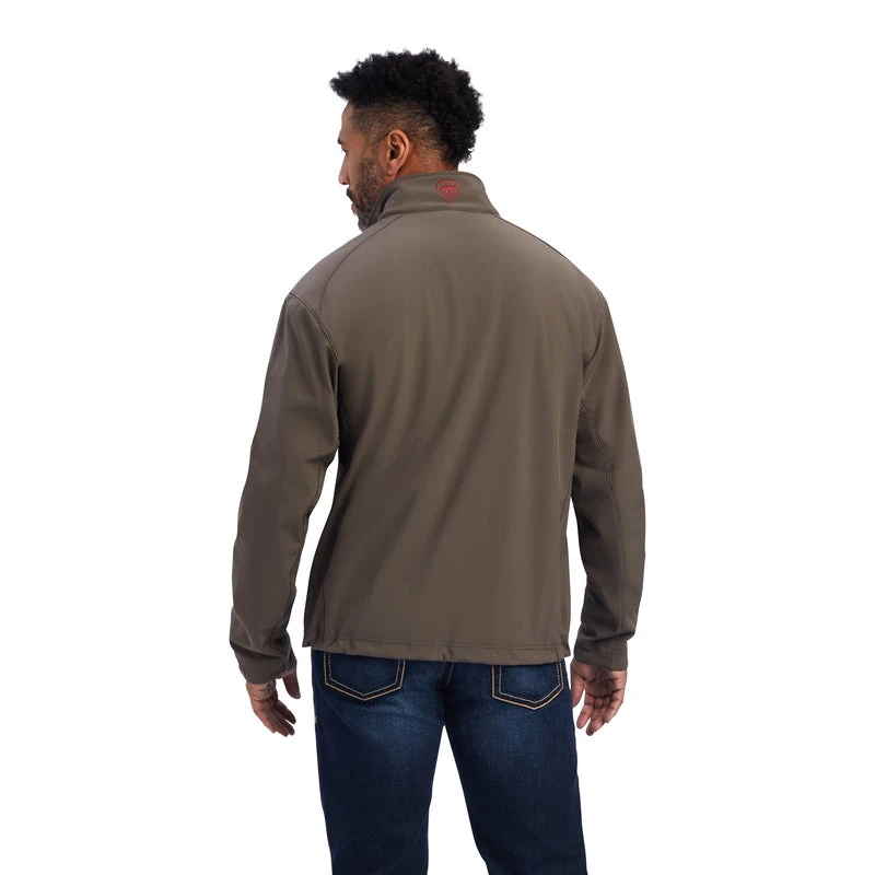 'Ariat' Men's Logo 2.0 Softshell Jacket - Banyan Bark 6 'Ariat' Men's Logo 2.0 Softshell Jacket - Banyan Bark - Image 4