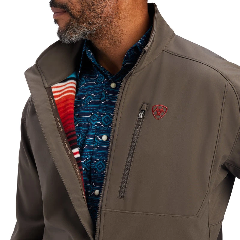 'Ariat' Men's Logo 2.0 Softshell Jacket - Banyan Bark 4 'Ariat' Men's Logo 2.0 Softshell Jacket - Banyan Bark - Image 2