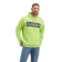 'Ariat' Men's Southwest Hoodie - Macaw Green