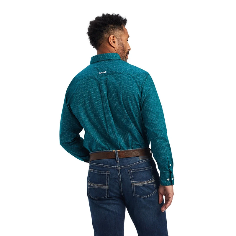 'Ariat' Men's Benson Classic Fit Button Down - Everglade 5 'Ariat' Men's Benson Classic Fit Button Down - Everglade - Image 3