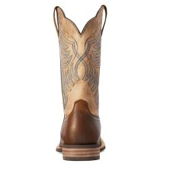 'Ariat' Men's 12" Everlite Blazin Western Square Toe - Whole Wheat / Sand Dollar -cowboy shop F22 MNS WEST 10042436 heel 1024x1024@2x