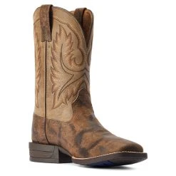 'Ariat' Men's 11" Wilder Western Square Toe - Antique Grey / Brown Bomber -cowboy shop F22 MNS WEST 10042466 medial 1024x1024@2x